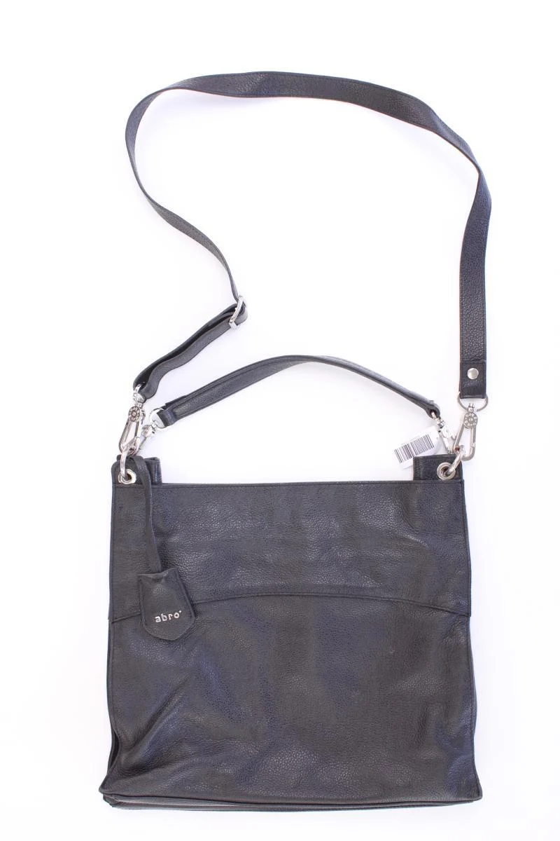 Abro Schultertasche schwarz aus Leder