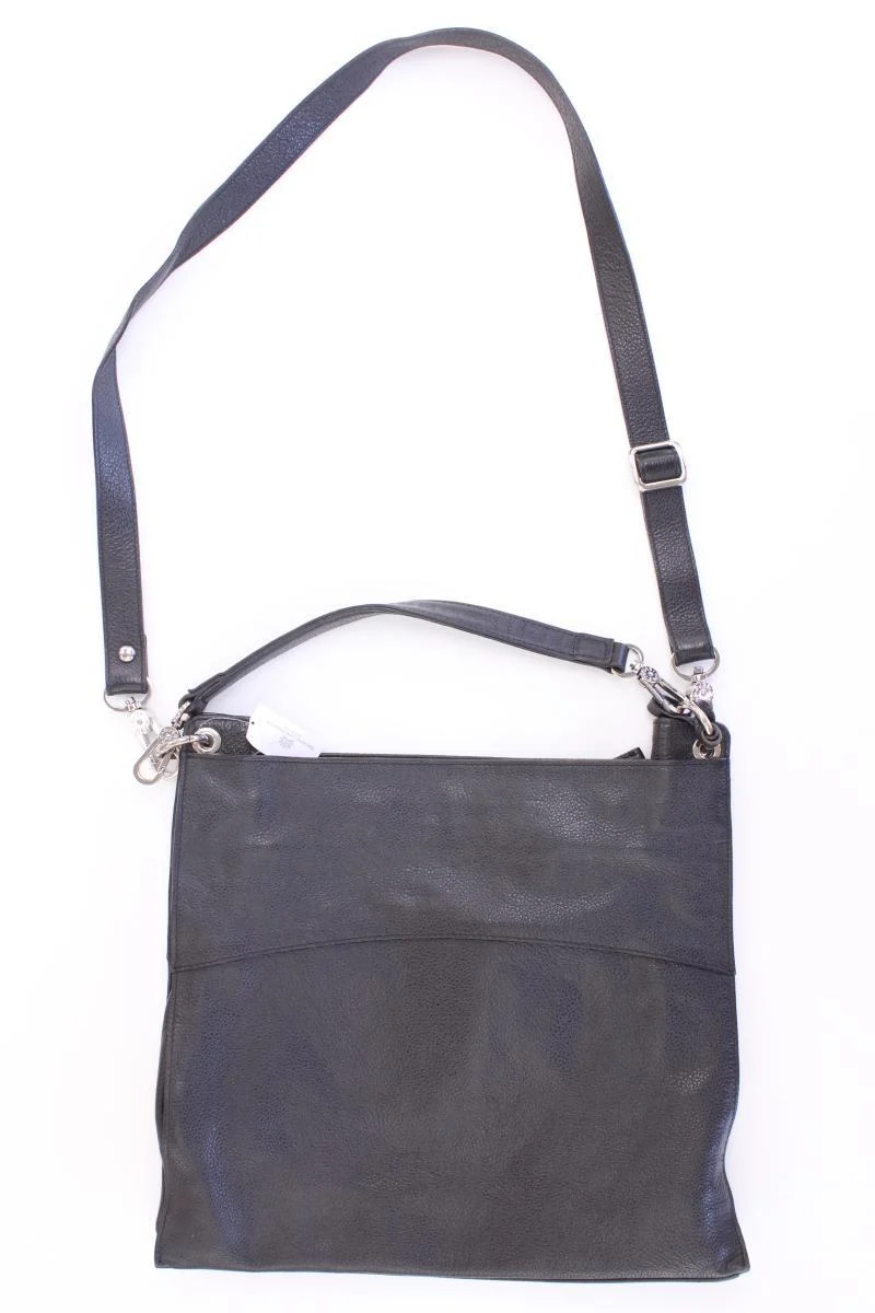 Abro Schultertasche schwarz aus Leder