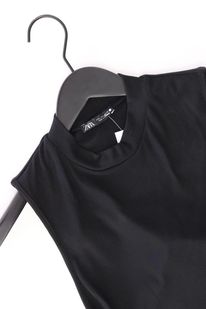 Zara Crop Top Gr. L schwarz aus Polyester