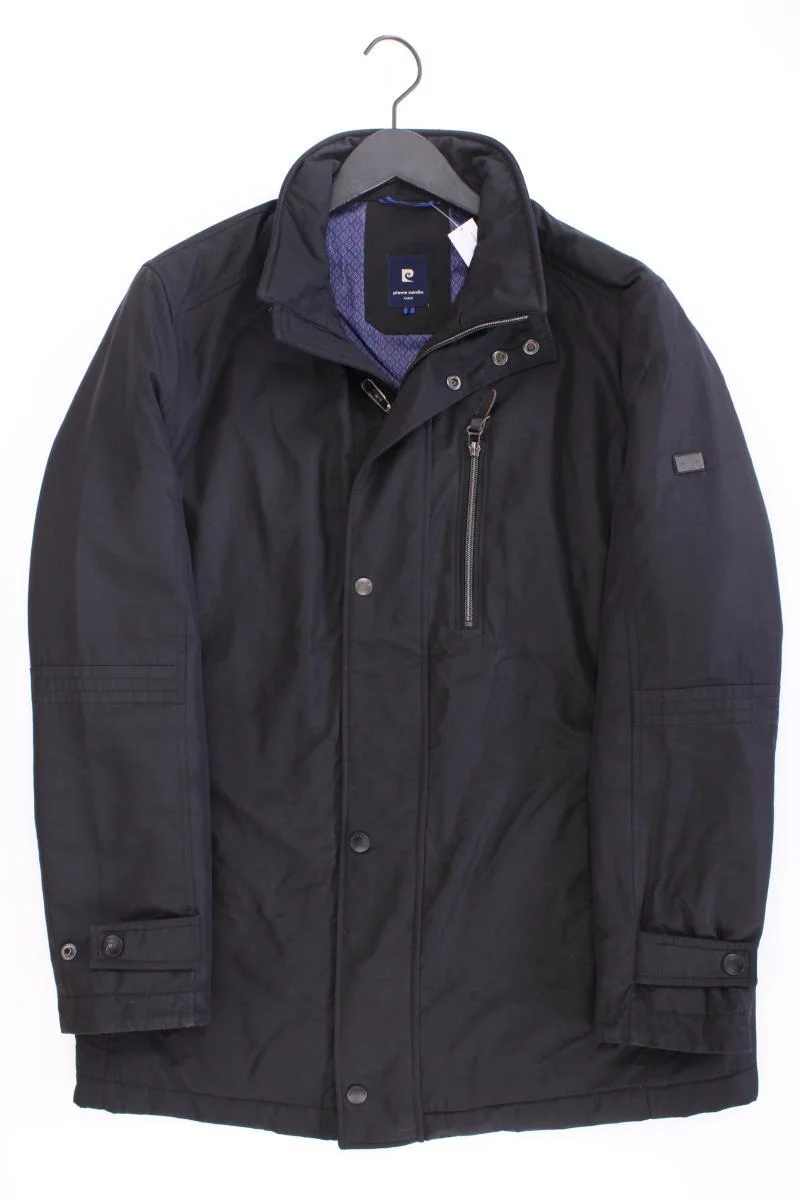 Pierre Cardin Lange Jacke für Herren Gr. 50 schwarz aus Polyester