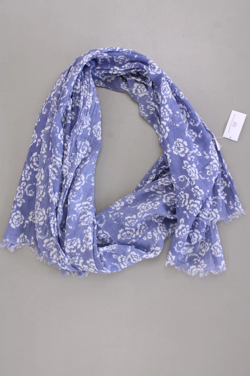Tuch mit Blumenmuster blau