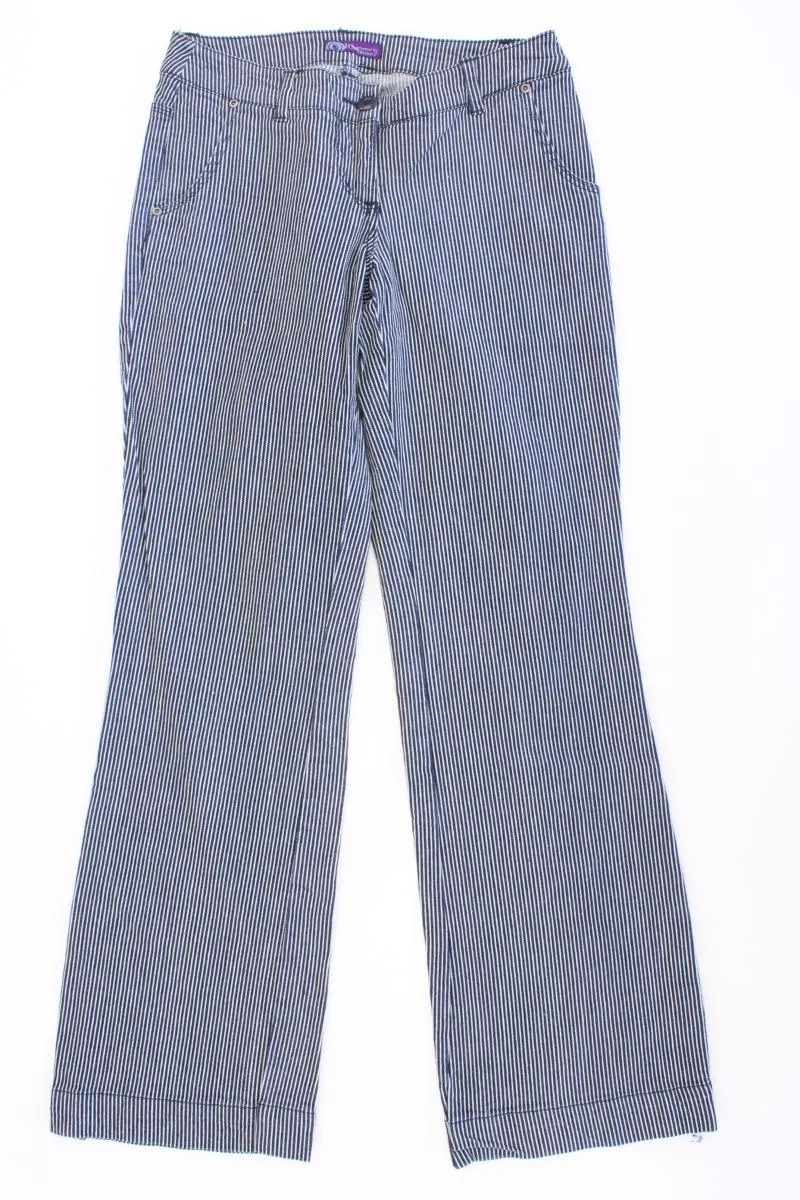 AJC Fashion Hose Gr. 36 gestreift blau aus Baumwolle