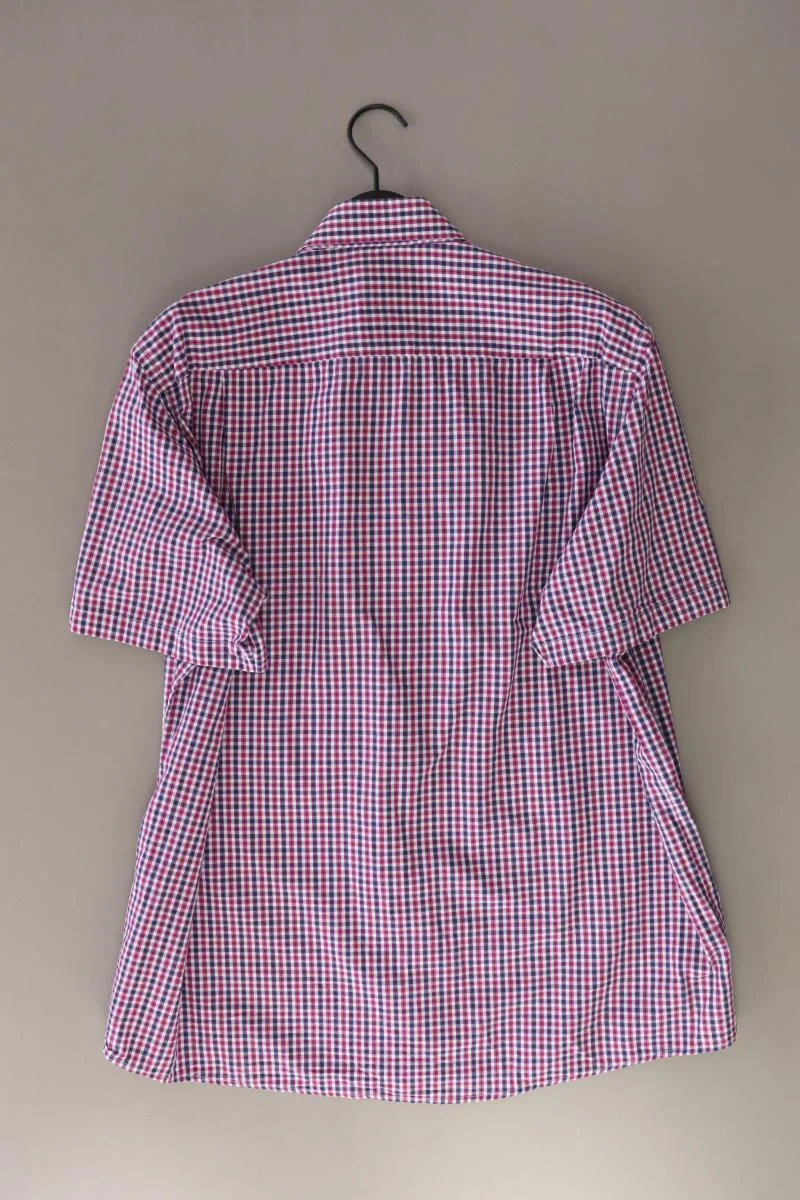 Redmond Karohemd für Herren Gr. XL kariert Kurzarm pink aus Baumwolle