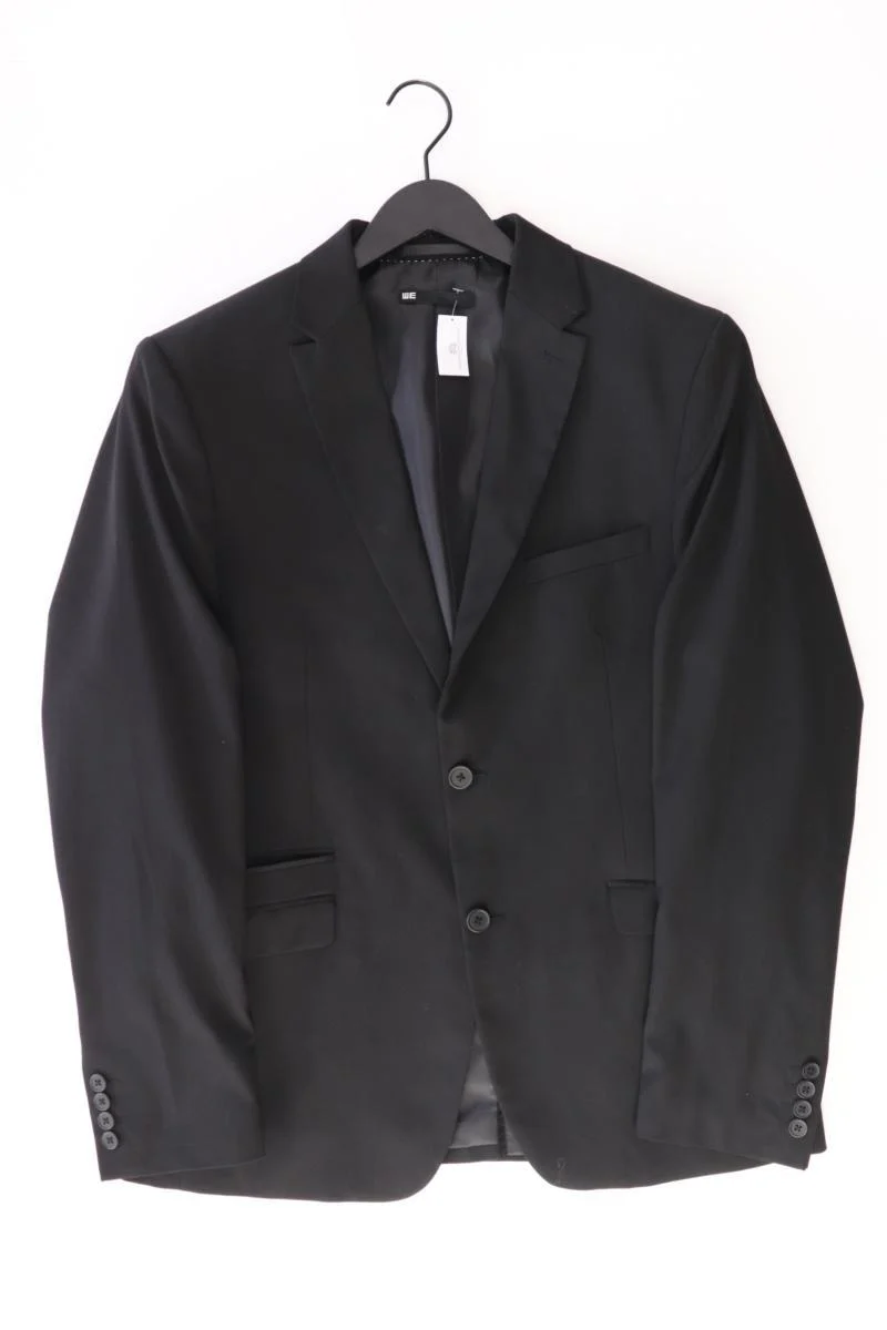 WE Fashion Longsakko für Herren Gr. 52 schwarz aus Polyester