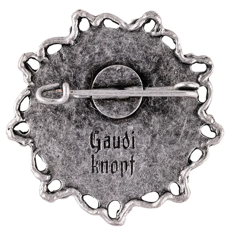 Gaudiknopf Anstecker A bisserl was geht immer