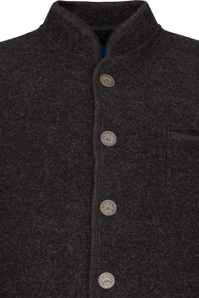 Herren Trachtenjacke aus Schurwolle - anthra/anthra