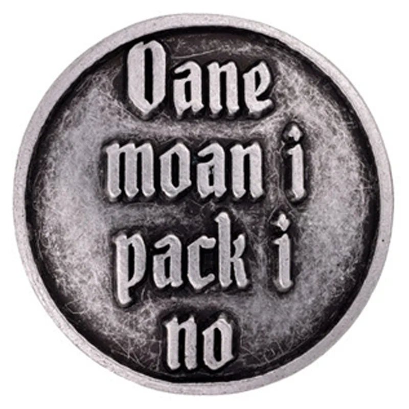 Gaudiknopf Anstecker Oane moan i pack i no