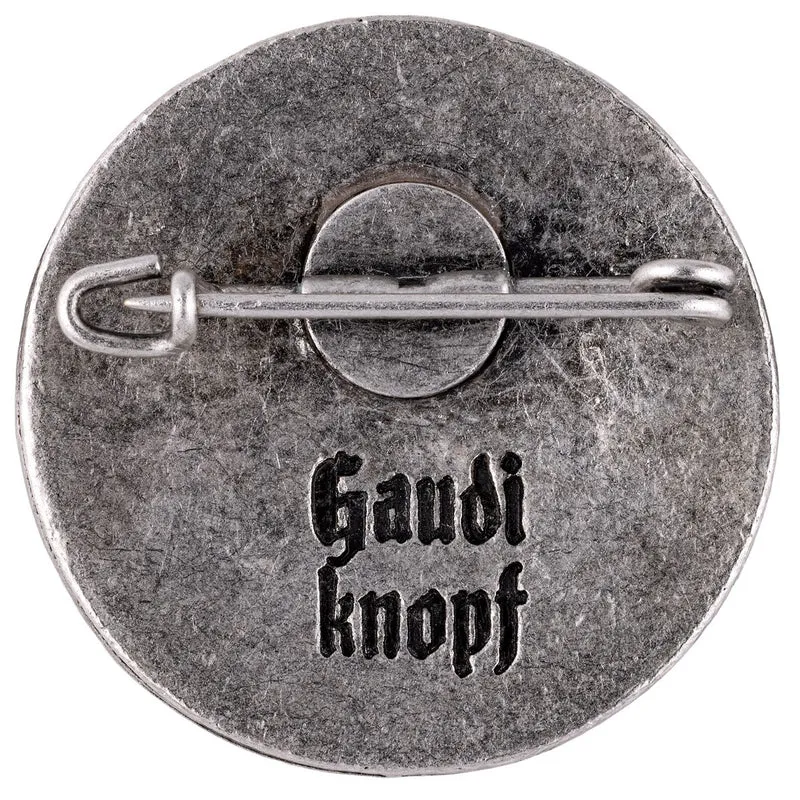 Gaudiknopf Anstecker Oane moan i pack i no