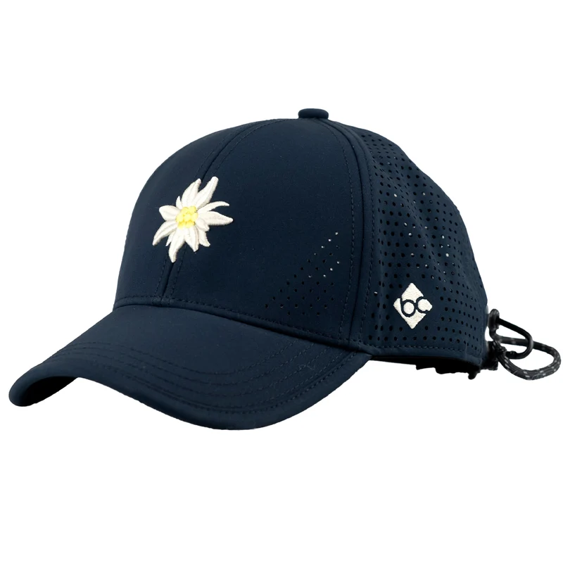 Bavarian Caps Edelweiß Outdoor Cap Dunkelblau Gebogen