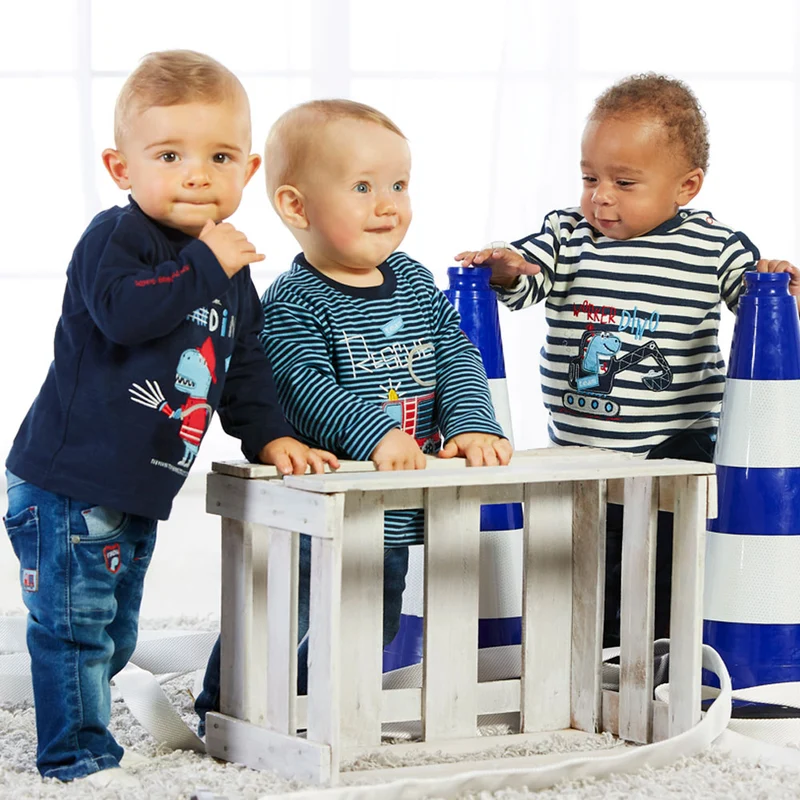 BONDI Baby Jungen Kunstlederhose - lang gefüttert 91586 | Braun