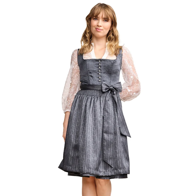 Krüger MADL Dirndl "Diliana" 416569 | Anthrazit 60cm