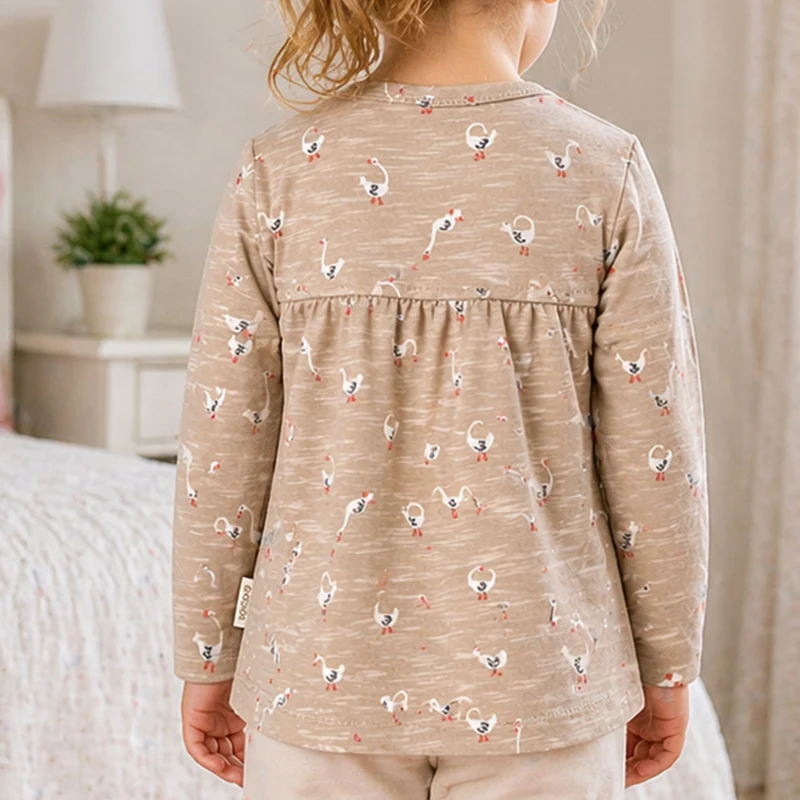 BONDI Baby Langarmshirt "Gänschen" 93956 | gans allover