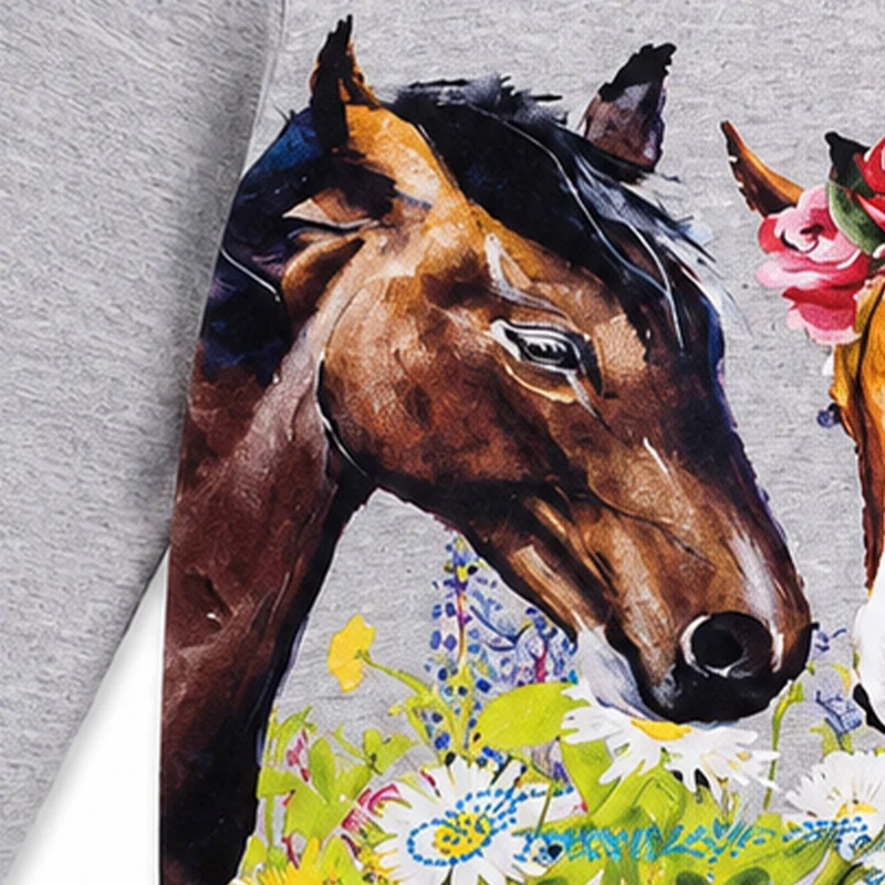 BONDI Mädchen Langarmshirt "Forever my friend" 36205 | Grey Melange
