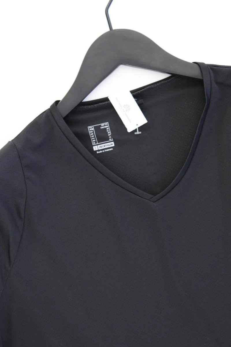 Decathlon Sportshirt Gr. 48 Kurzarm schwarz