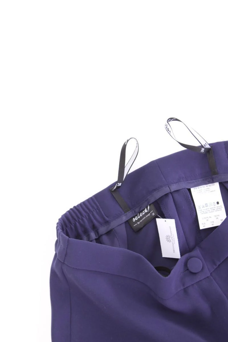 Hermann Lange Anzughose Gr. 38 neuwertig blau aus Polyester