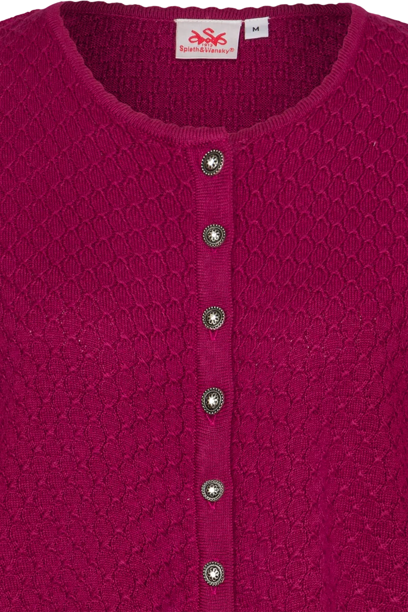 Dirndljacke kurz mit Wabenmuster - beere