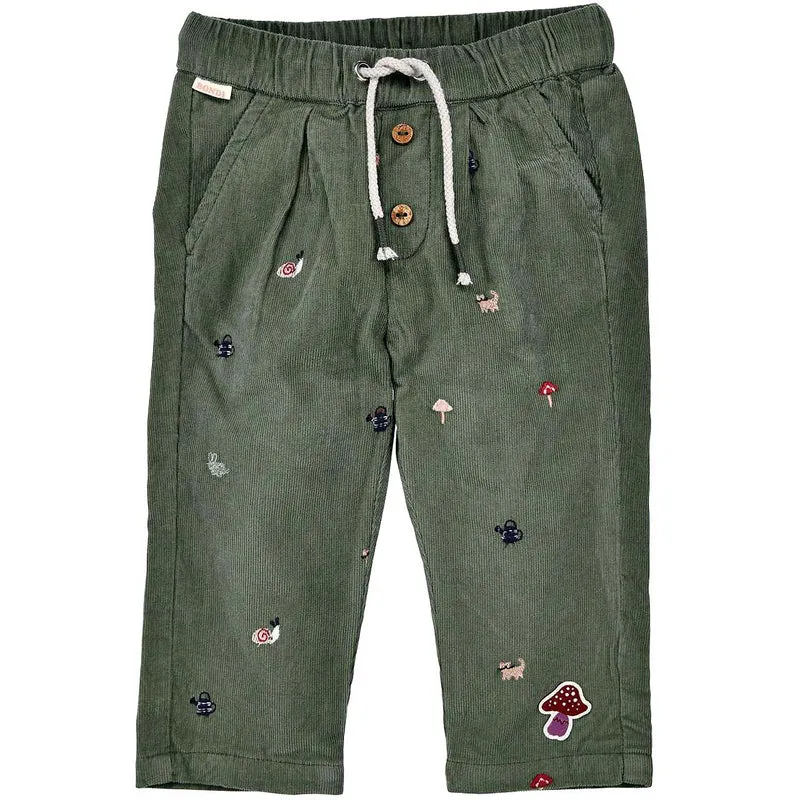 BONDI Baby Mädchen Cordhose "Be natur" 86961 | Kiwi