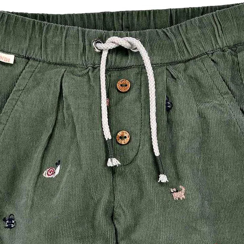 BONDI Baby Mädchen Cordhose "Be natur" 86961 | Kiwi