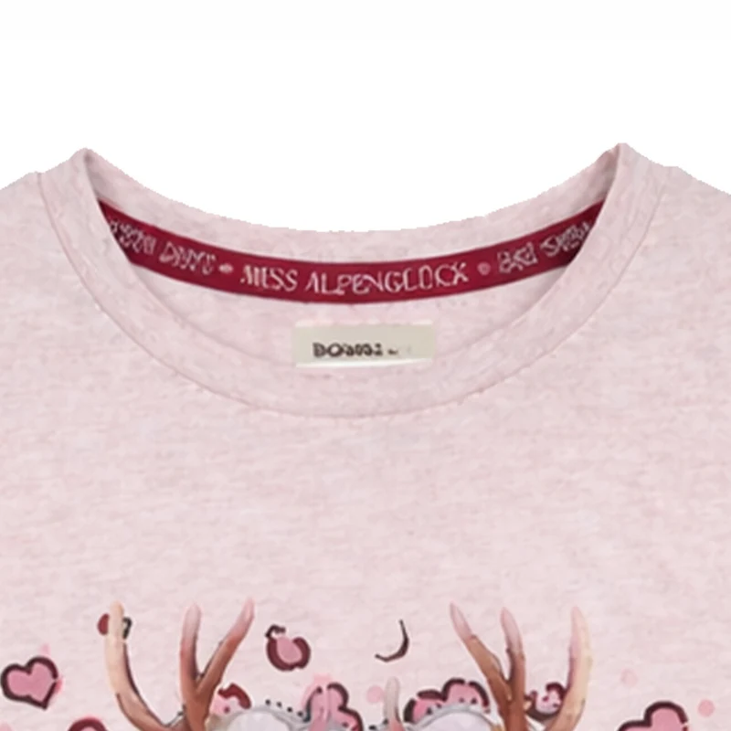BONDI Mädchen Langarmshirt "Alpen Queen" 26101 | Purple Melange