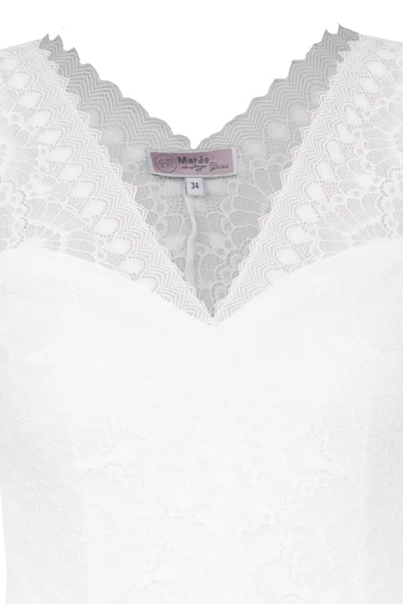 MarJo Dirndlbody "Forsten" Halbarm | Offwhite