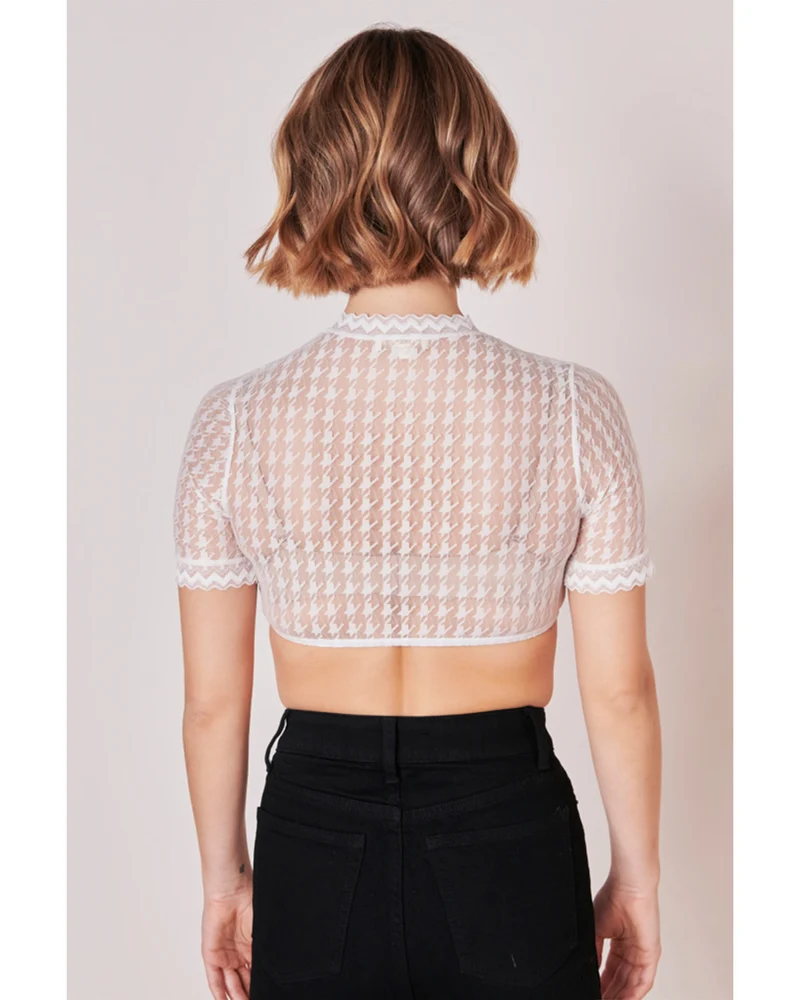 Krüger Collection Dirndlbluse "Bernarda" Kurzarm 216367 | Ecru