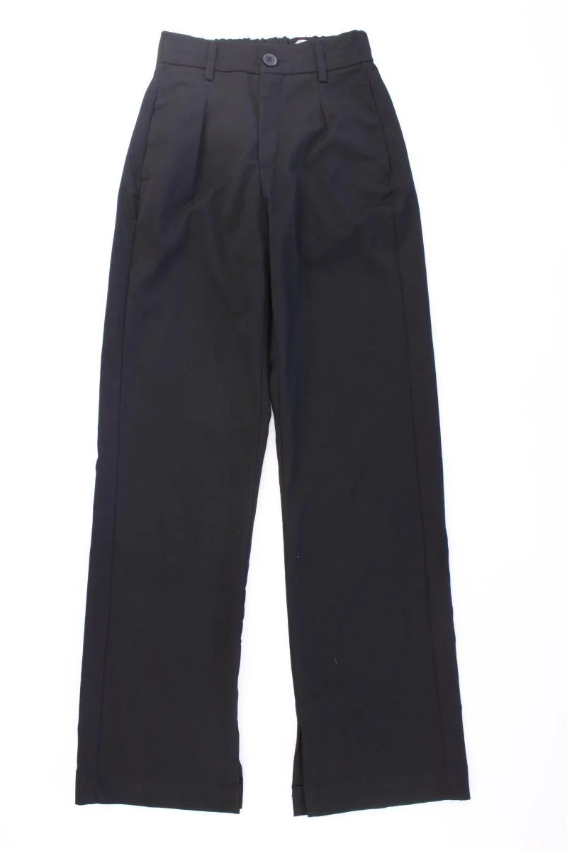 Bershka Stoffhose Gr. XS schwarz aus Polyester
