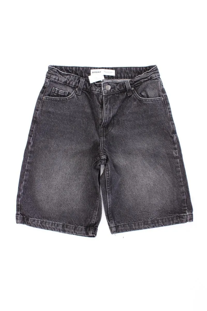 Bershka Jeansshorts Gr. 34 grau aus Baumwolle