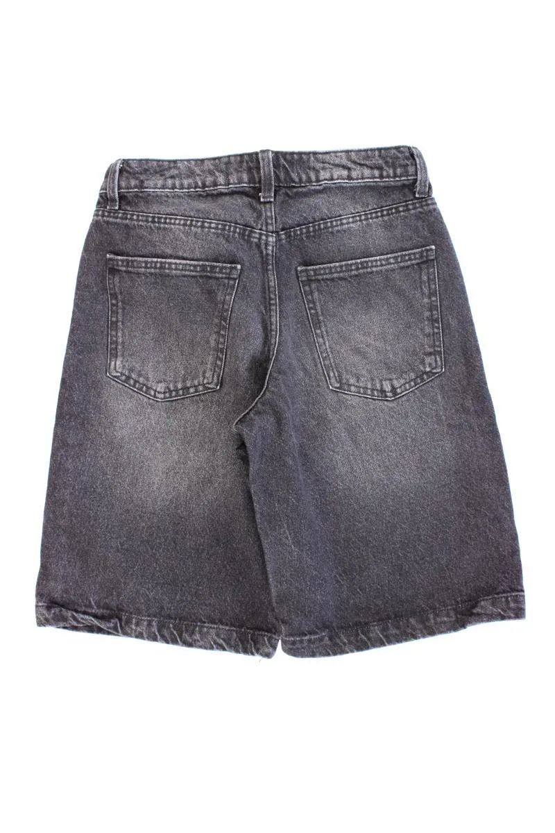 Bershka Jeansshorts Gr. 34 grau aus Baumwolle