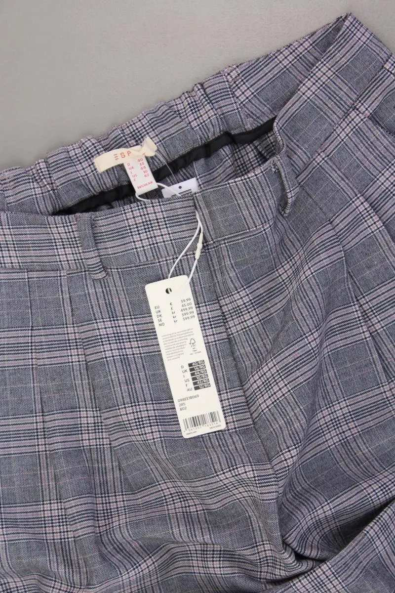 Esprit Stoffhose Gr. 40 kariert neu mit Etikett Neupreis: 59,99€! grau
