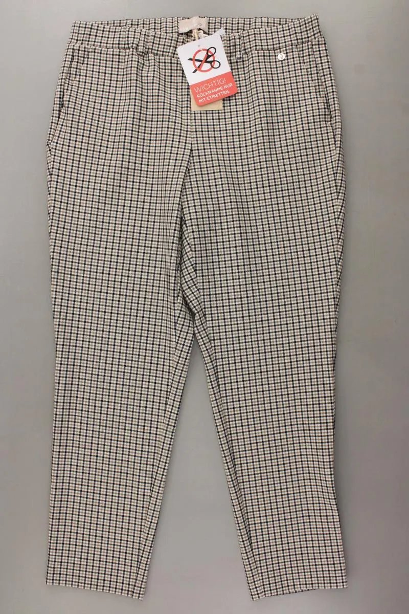 STRANDFEIN Hose Gr. Kurzgröße 44 kariert neu mit Etikett braun aus Polyester