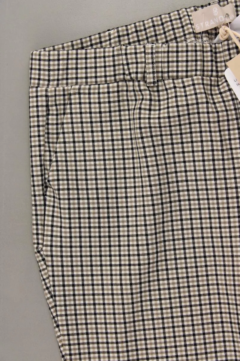 STRANDFEIN Hose Gr. Kurzgröße 44 kariert neu mit Etikett braun aus Polyester