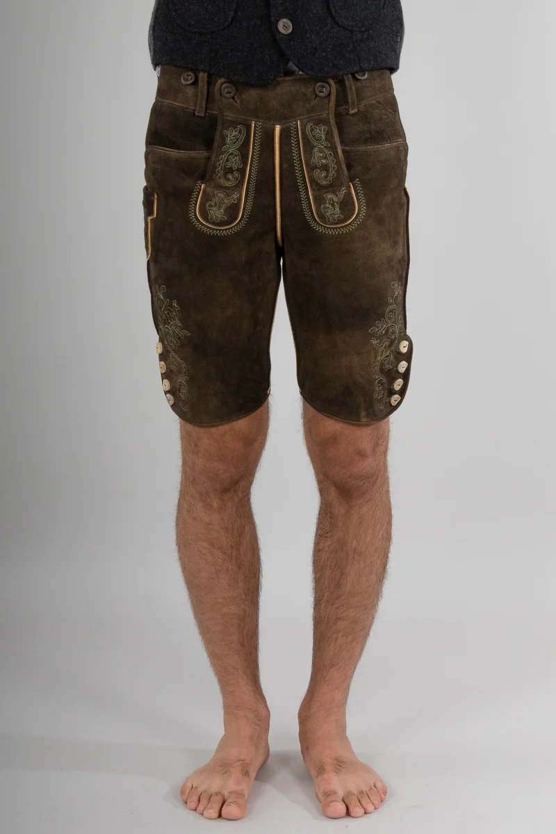 Kurze Meindl Lederhose Loisach akazie
