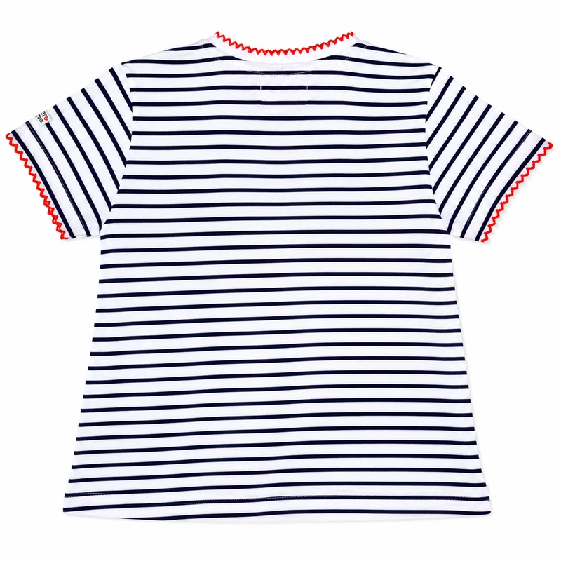 BONDI Baby Kinder T-Shirt "Cherry" 86590 Weiß / Navy - Kurzarmshirt