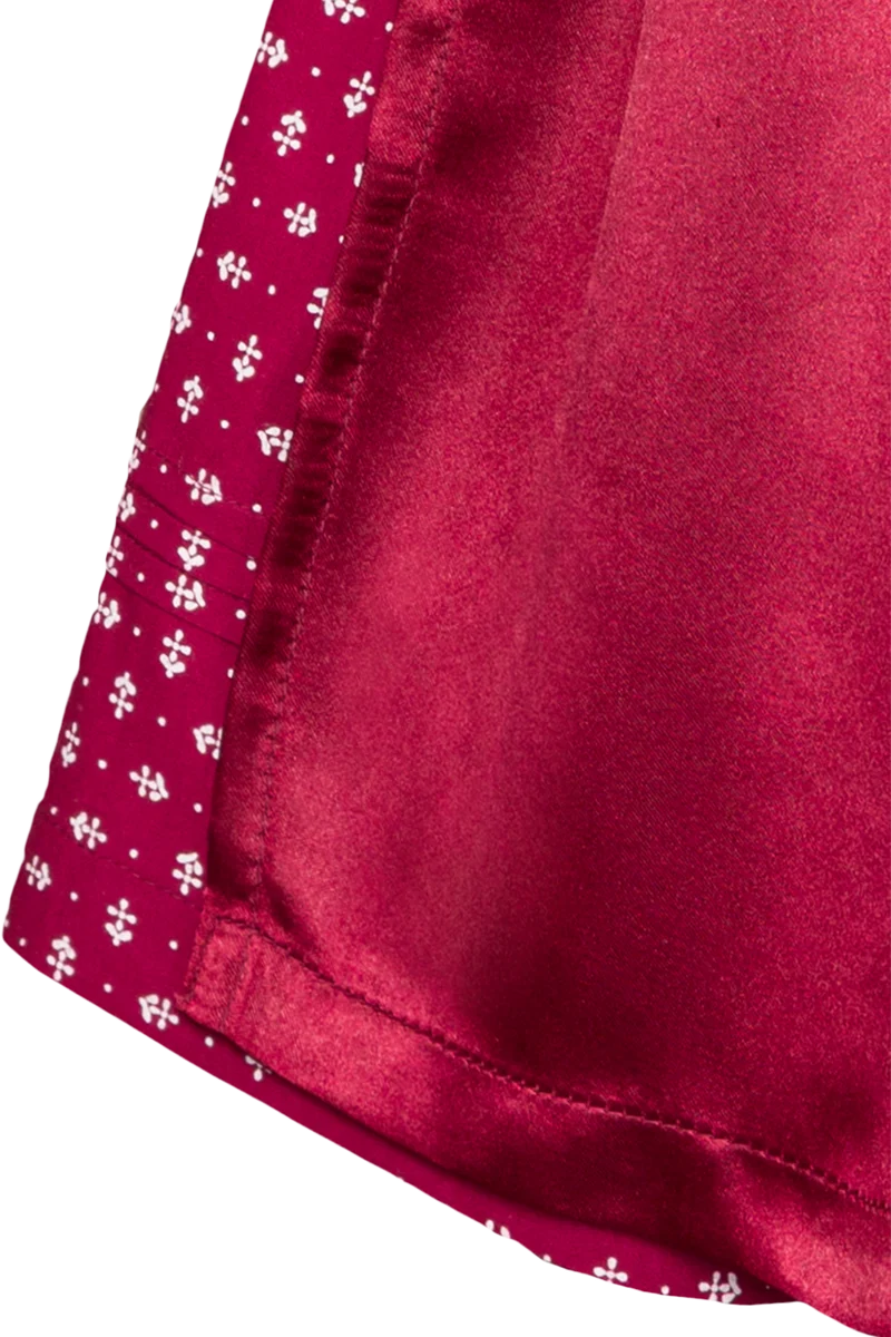 Kinderdirndl mit Samtoberteil - wine rot