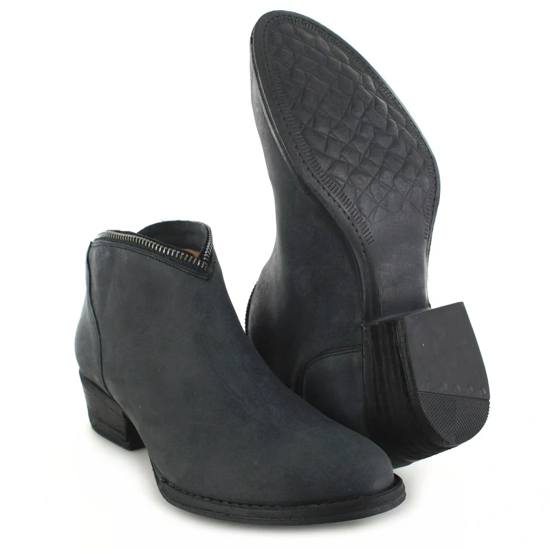 SOFIA Damen Lederstiefelette Schwarz