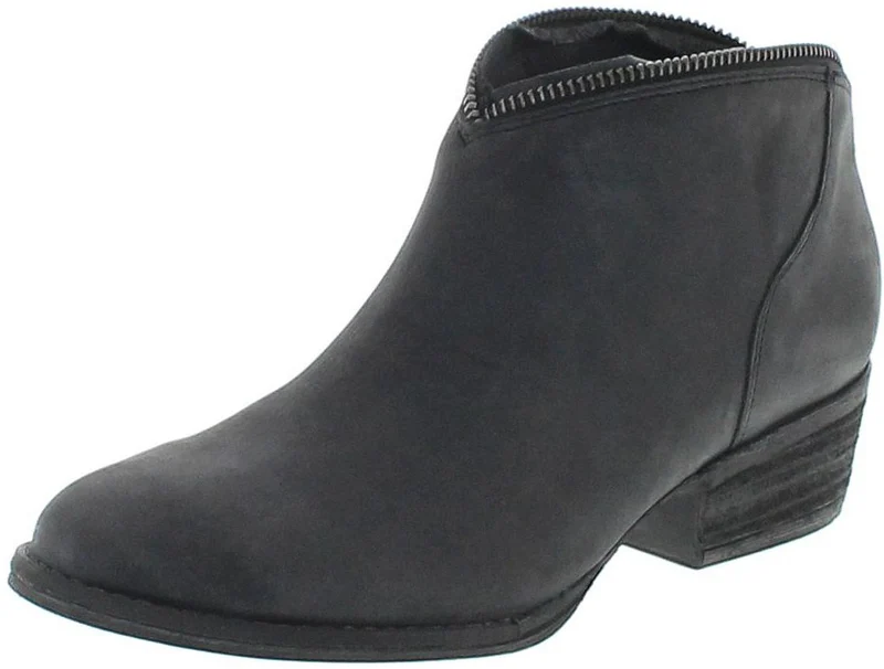 SOFIA Damen Lederstiefelette Schwarz