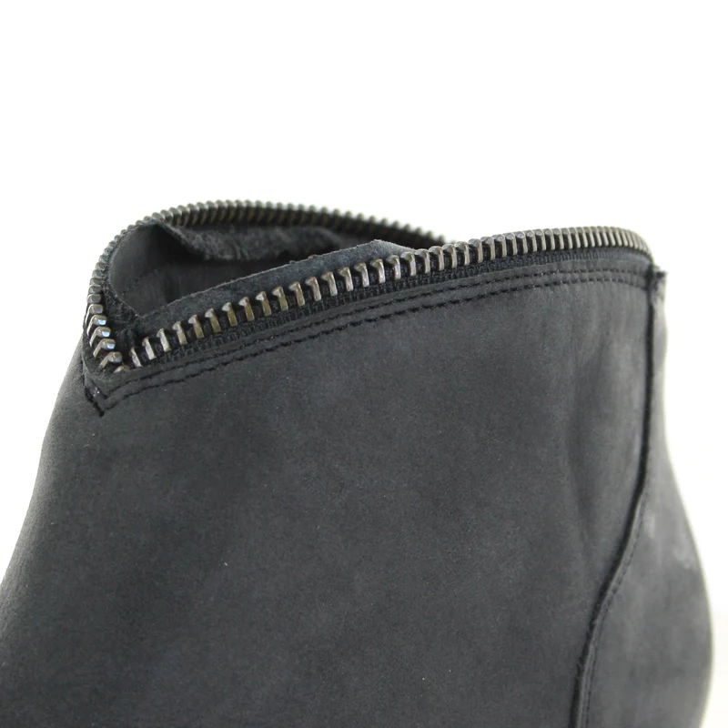 SOFIA Damen Lederstiefelette Schwarz
