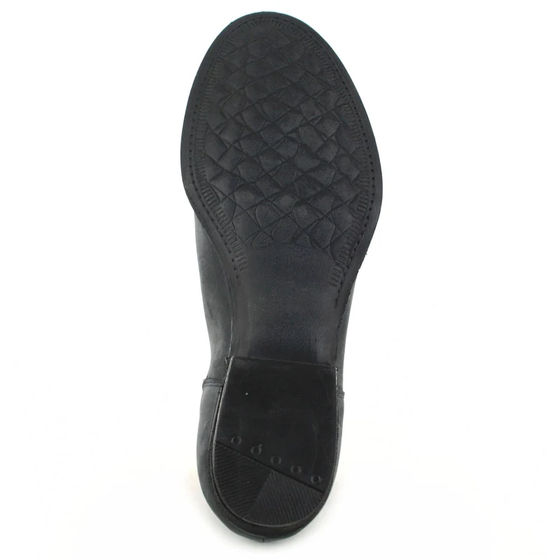 SOFIA Damen Lederstiefelette Schwarz