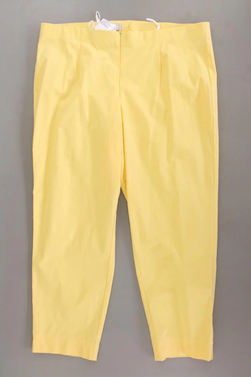 Mona 7/8 Hose Gr. Kurzgröße 50 gelb aus Baumwolle