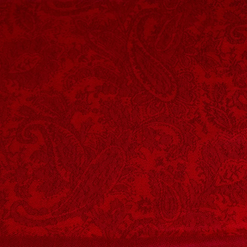 Halstuch aus Viscose - Stola Schal 185 x 70 cm | Dunkelrot