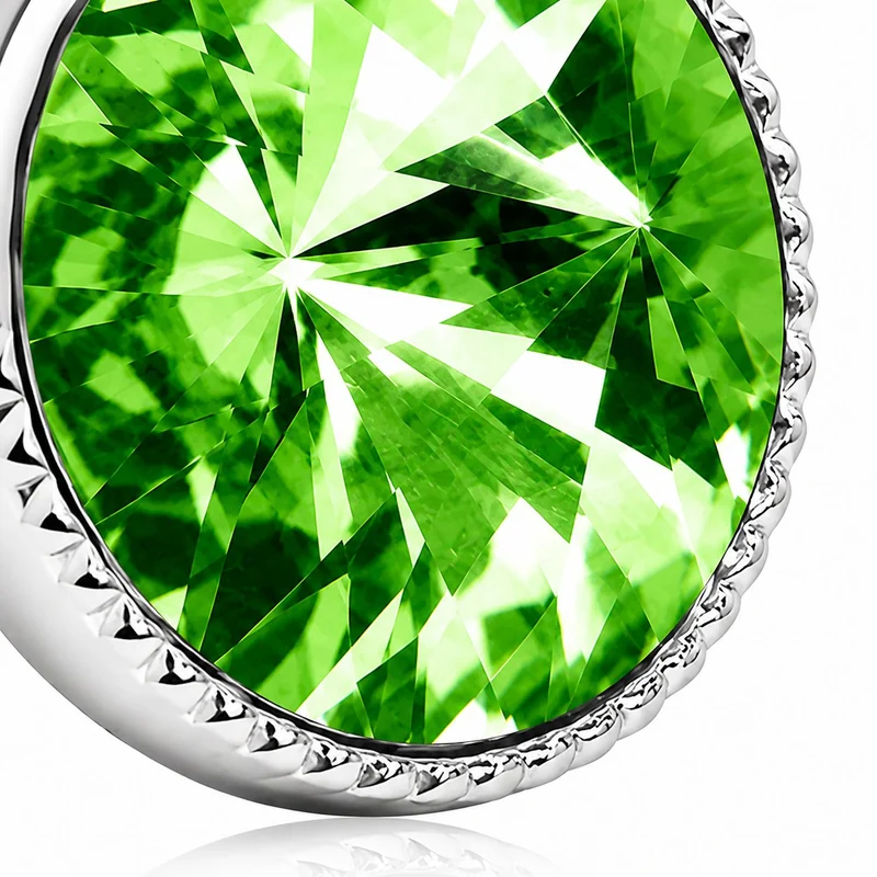 LUISIA® Solitär Ohrstecker "Joy" mit Kristallen von Swarovski® | Peridot