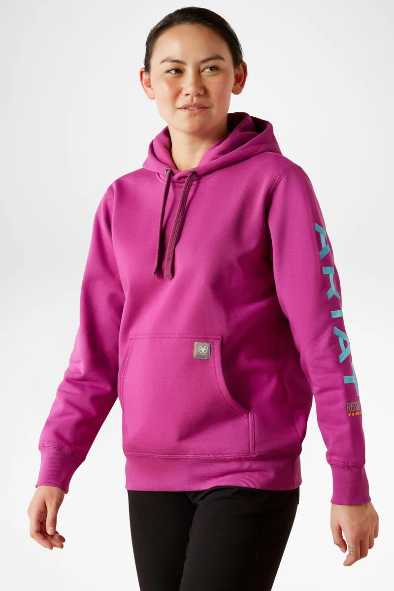 REBAR GRAPHIC HOODIE Damen Lila