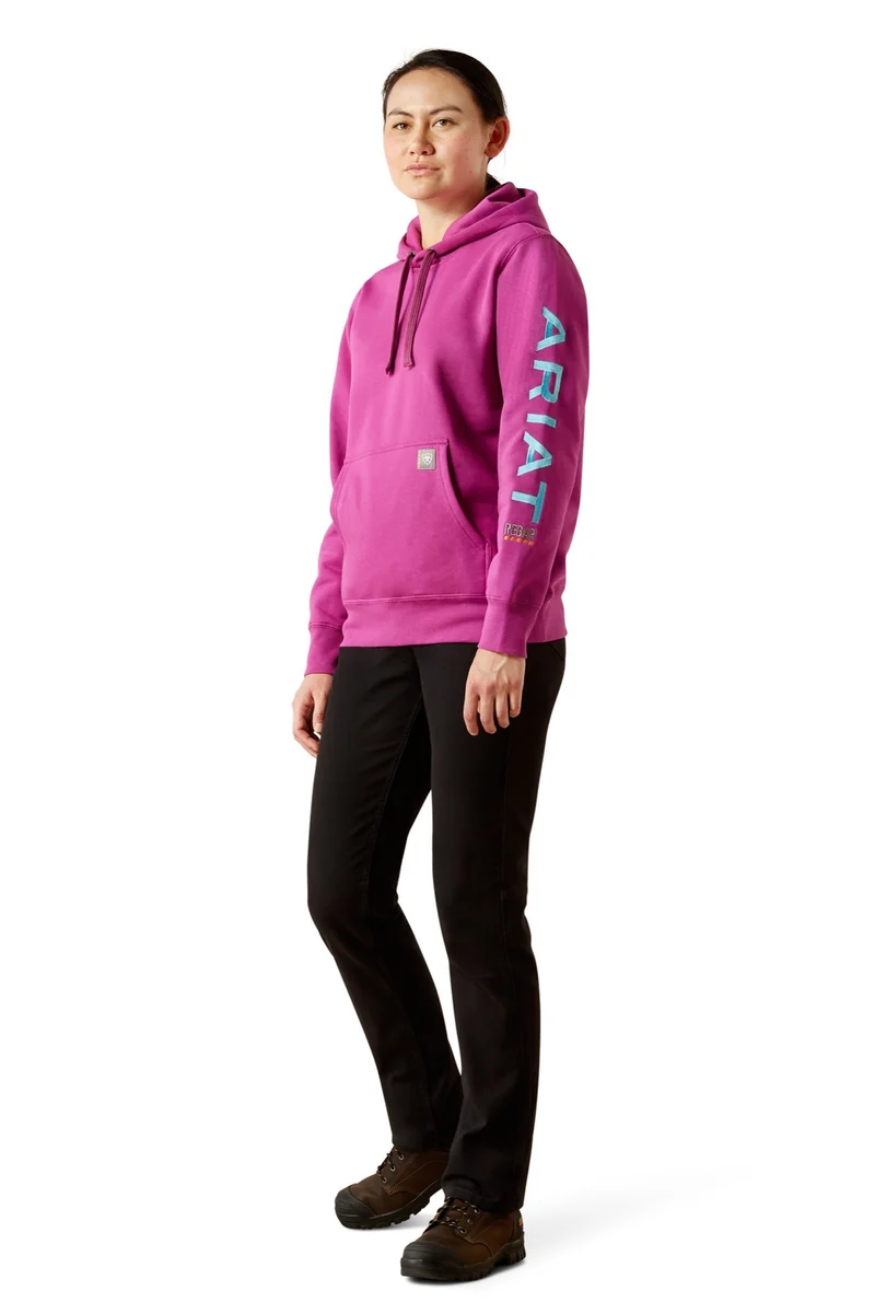 REBAR GRAPHIC HOODIE Damen Lila