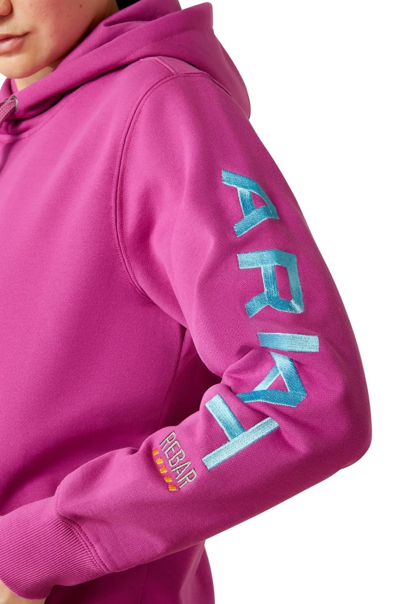REBAR GRAPHIC HOODIE Damen Lila
