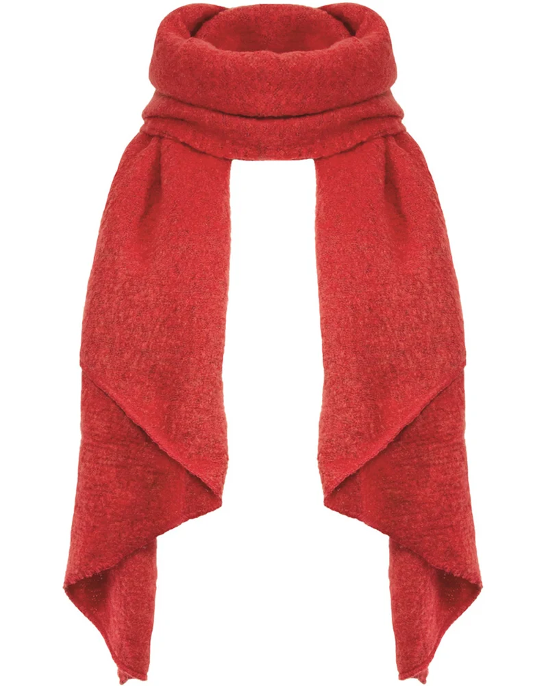 Kuscheliger Winter Schal "Eliana" 250 x 63 cm | Koralle