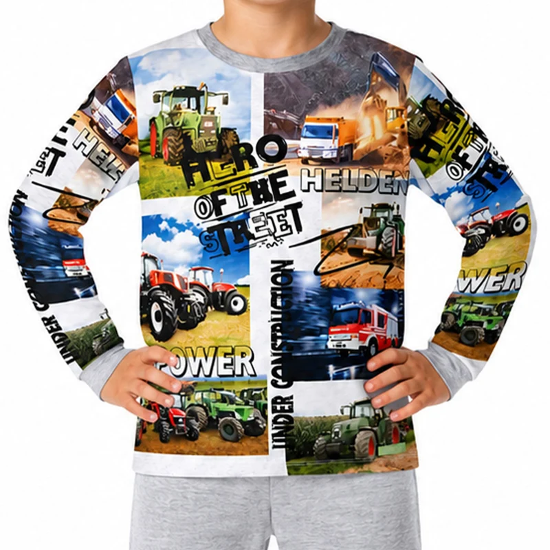 BONDI Jungen Pyjama "Hero of the Street" 33170 | Grey Melange