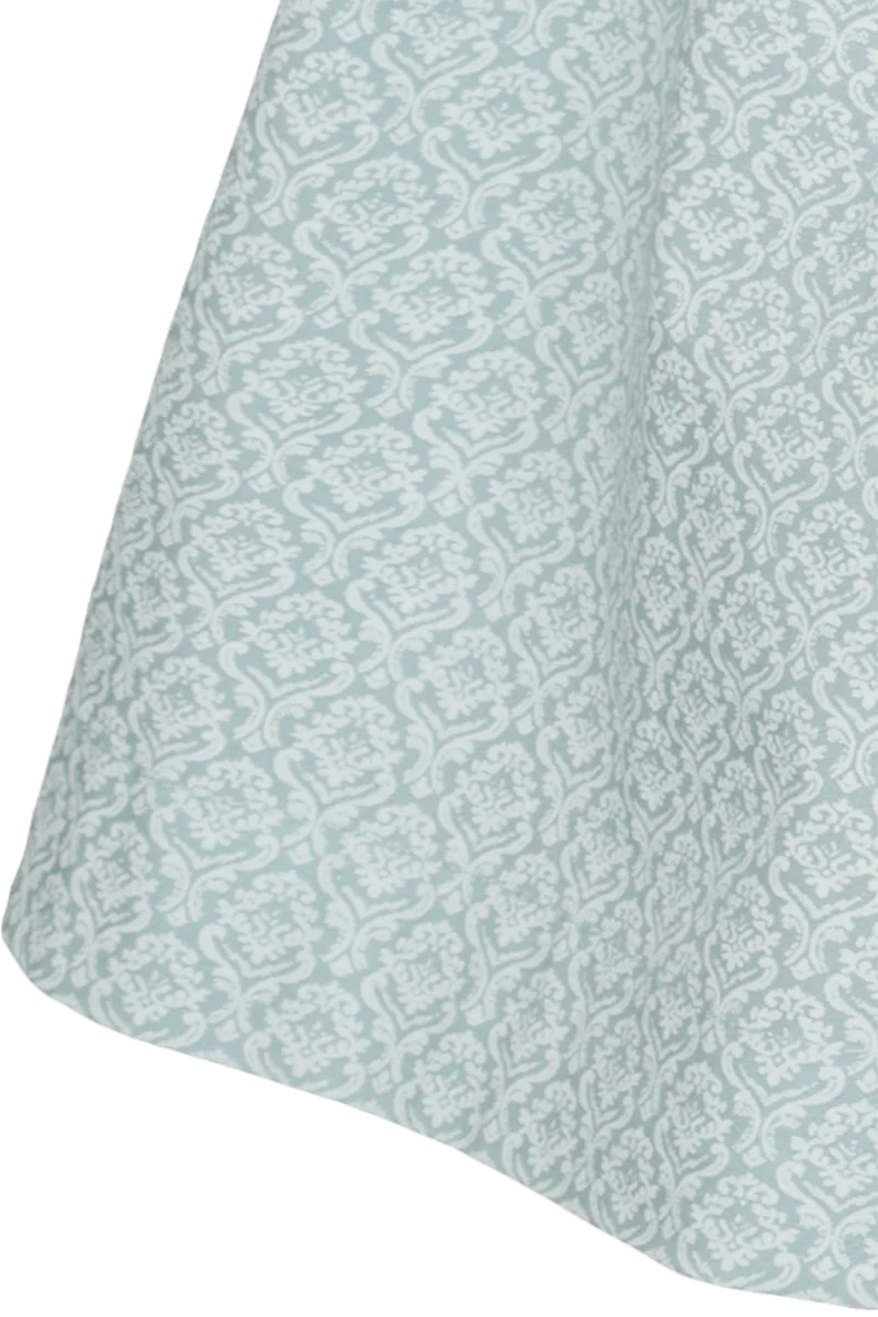 Kinder Baumwolldirndl gemustert mit Bluse - türkis