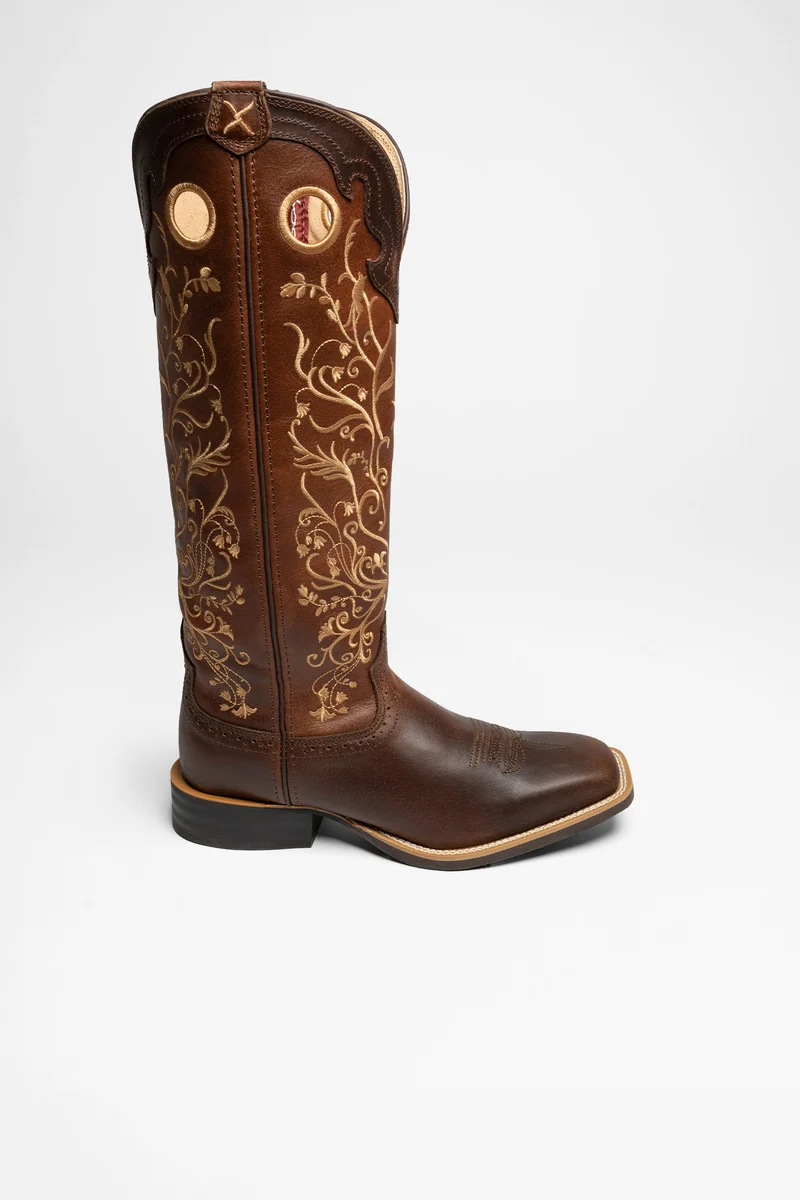1685 BUCKAROO FLOWER Damen Braun