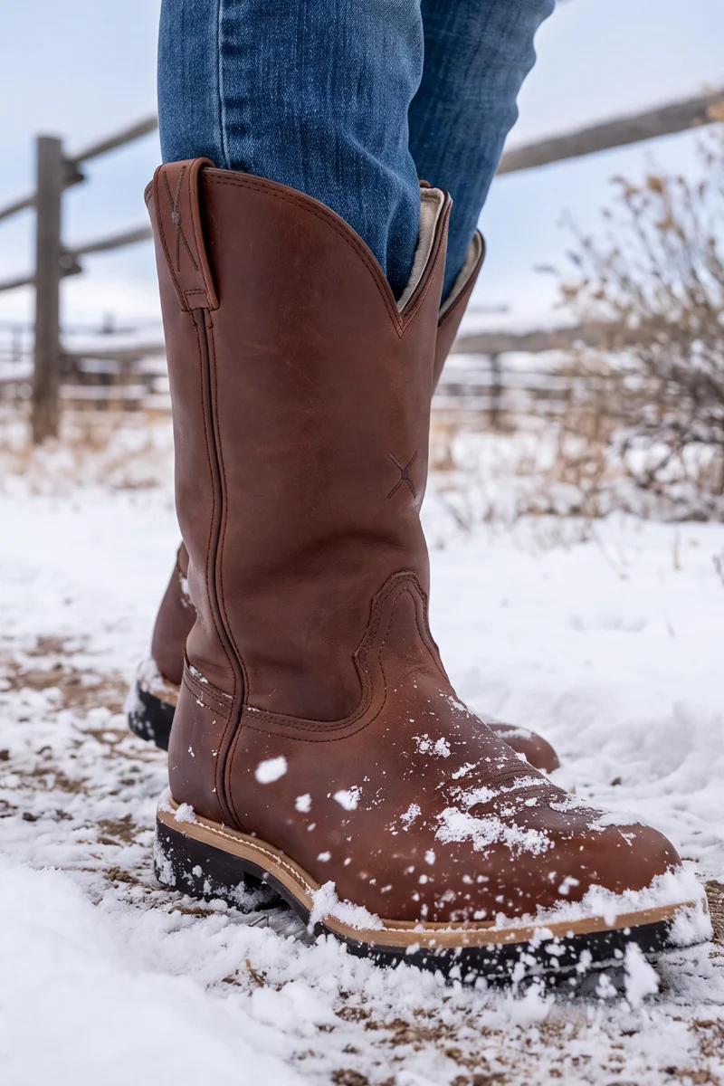 1774 COWBOY WINTER WORK Damen Braun