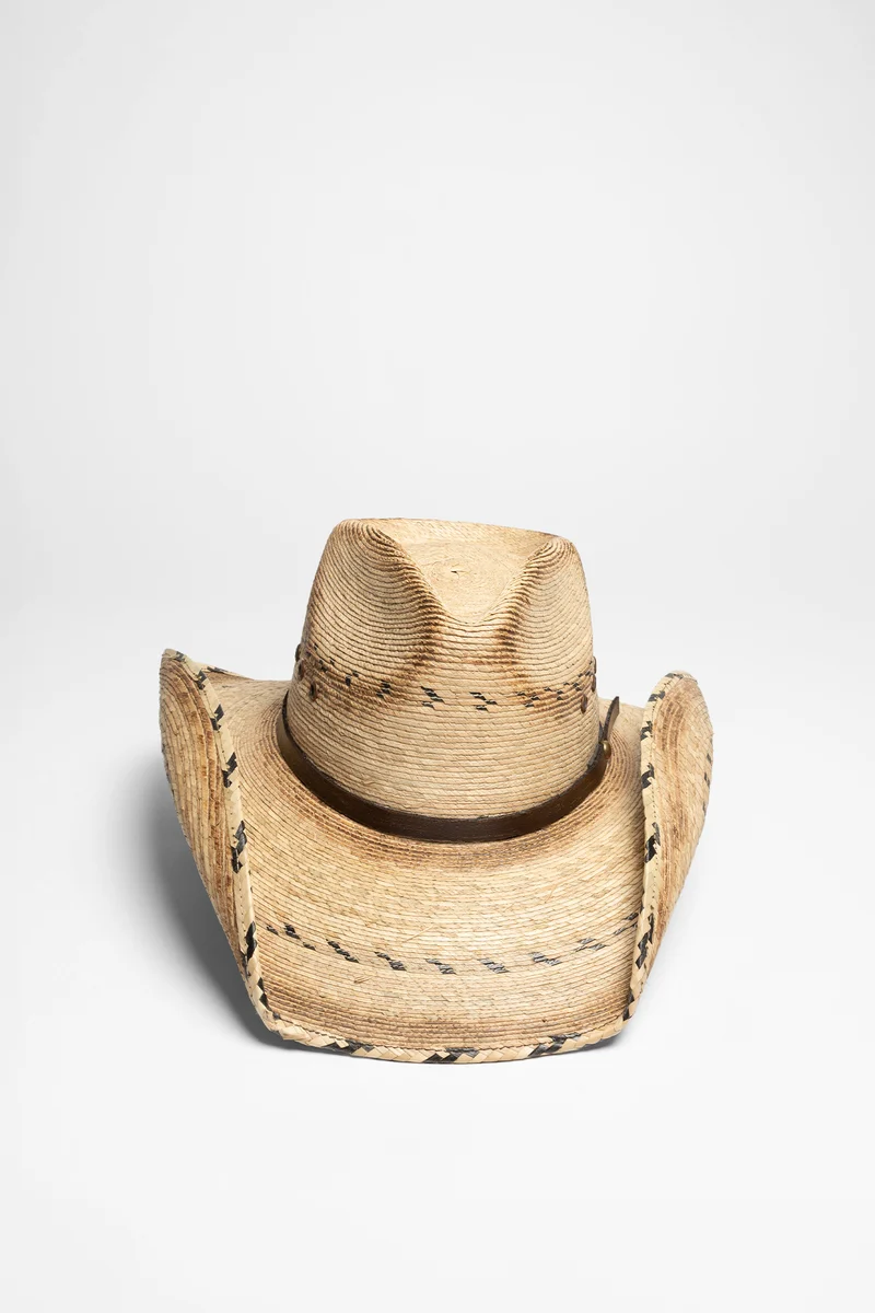 HOOEY Unisex Cowboyhut Grün Weiß